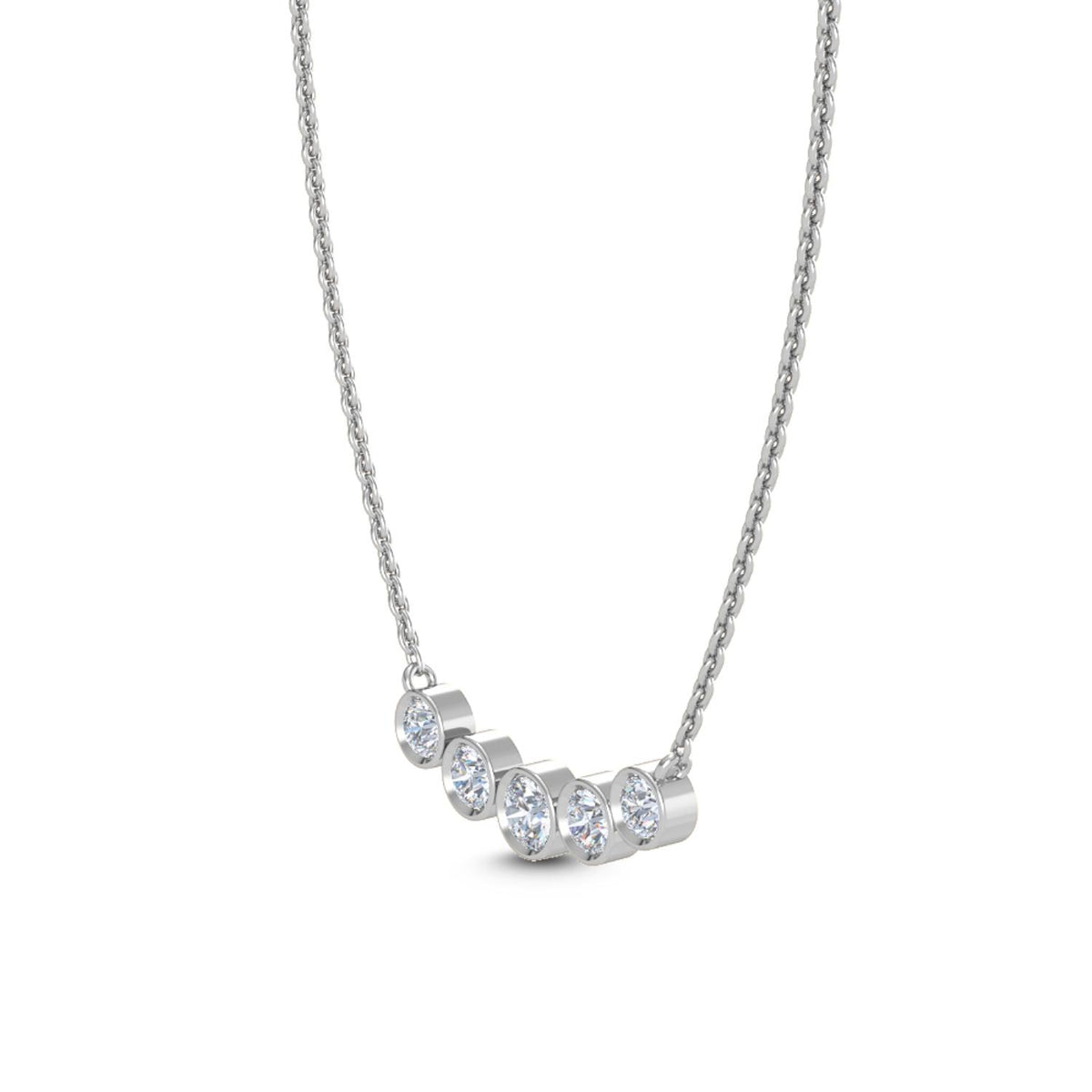 White Gold / 0.37ct Lab Grown Diamond Pendant