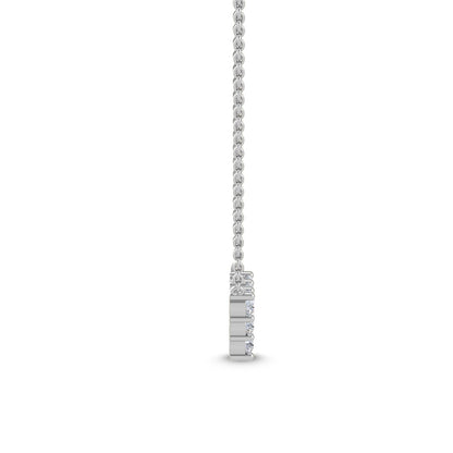 White Gold / 0.34ct Lab Grown Diamond Cluster Pendant