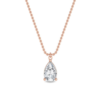 Rose Gold / 1.04ct Lab Grown Diamond Pendant