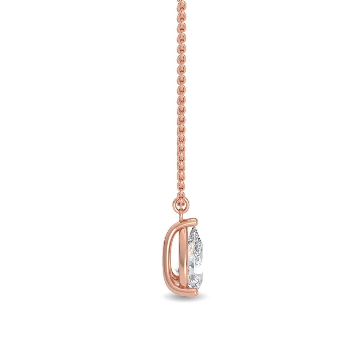 Rose Gold / 1.04ct Lab Grown Diamond Pendant