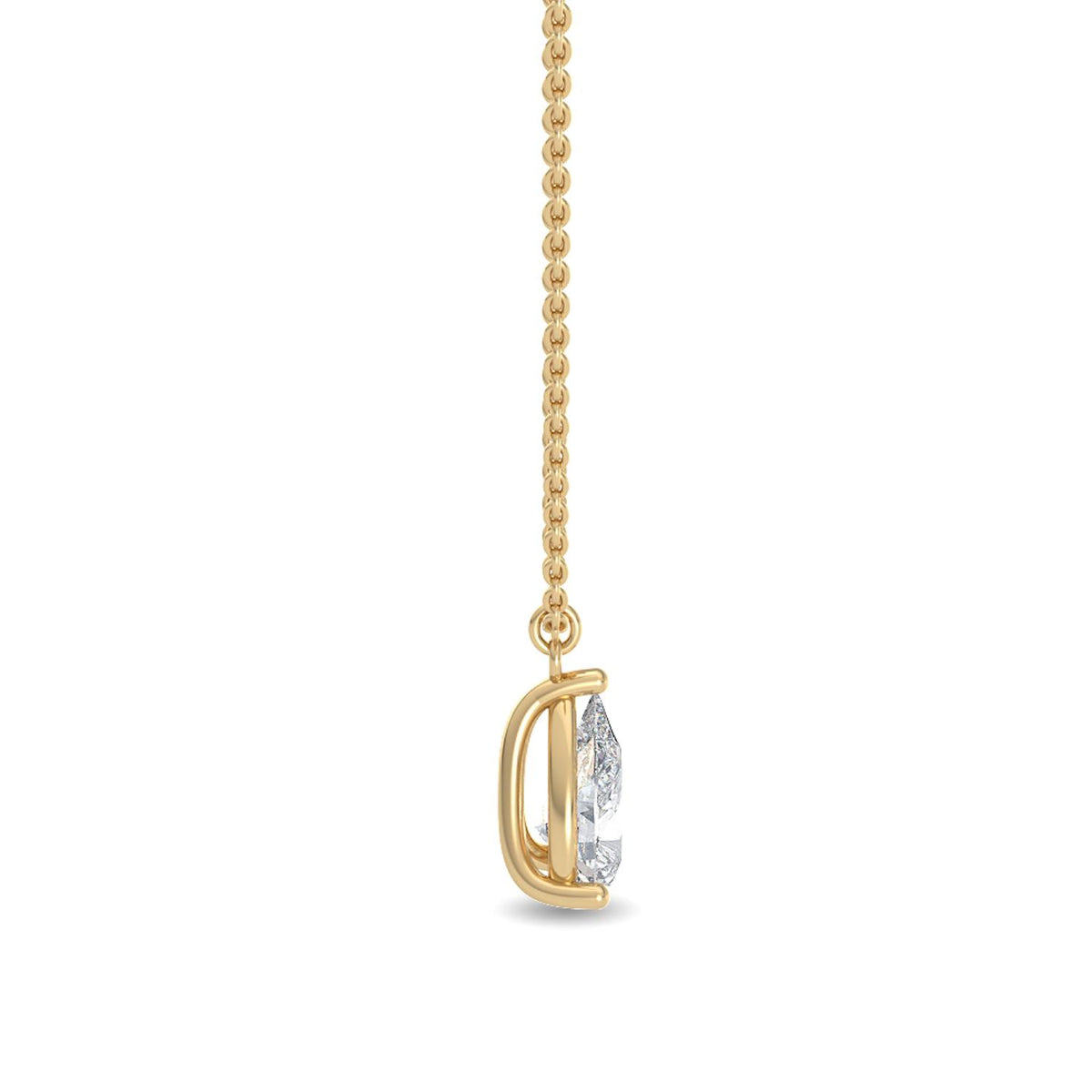 Yellow Gold / 1.04ct Lab Grown Diamond Pendant