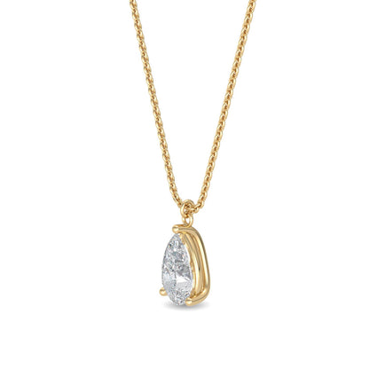 Yellow Gold / 1.04ct Lab Grown Diamond Pendant