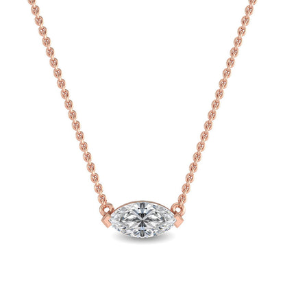 Rose Gold / 0.63ct Lab Grown Diamond Pendant