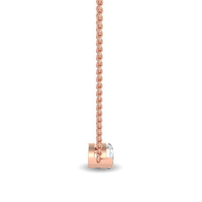 Rose Gold / 0.63ct Lab Grown Diamond Pendant
