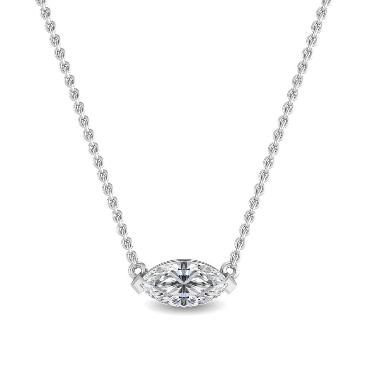 White Gold / 0.63ct Lab Grown Diamond Pendant