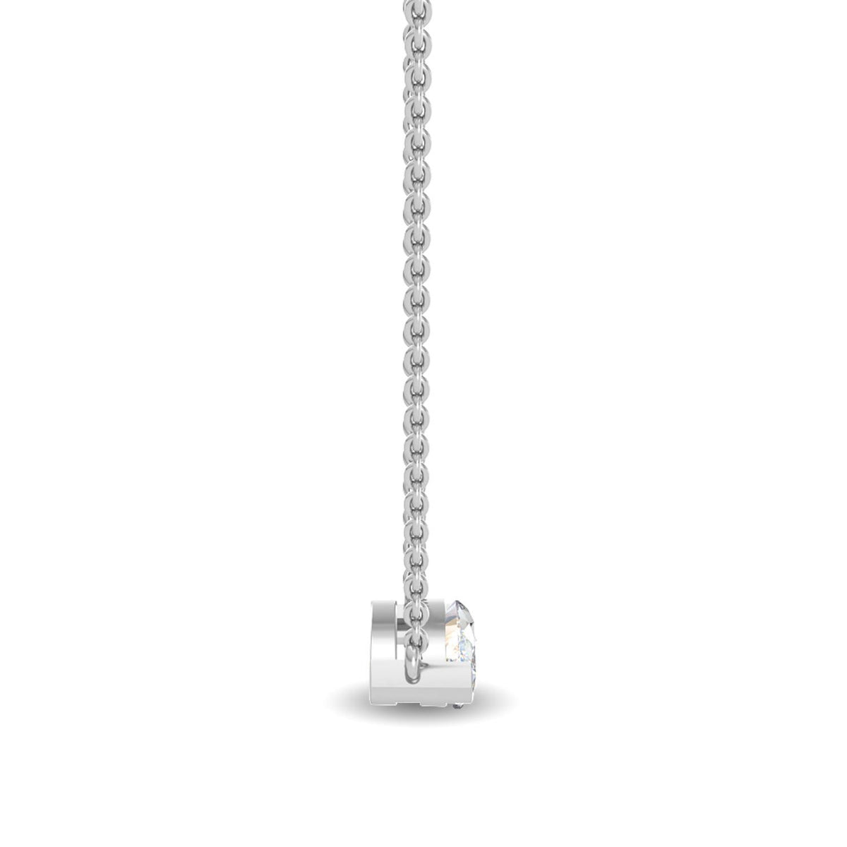 White Gold / 0.63ct Lab Grown Diamond Pendant
