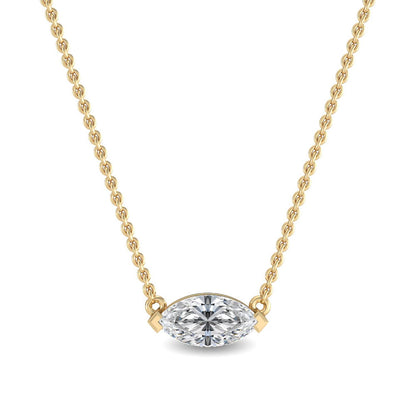 Yellow Gold / 0.63ct Lab Grown Diamond Pendant