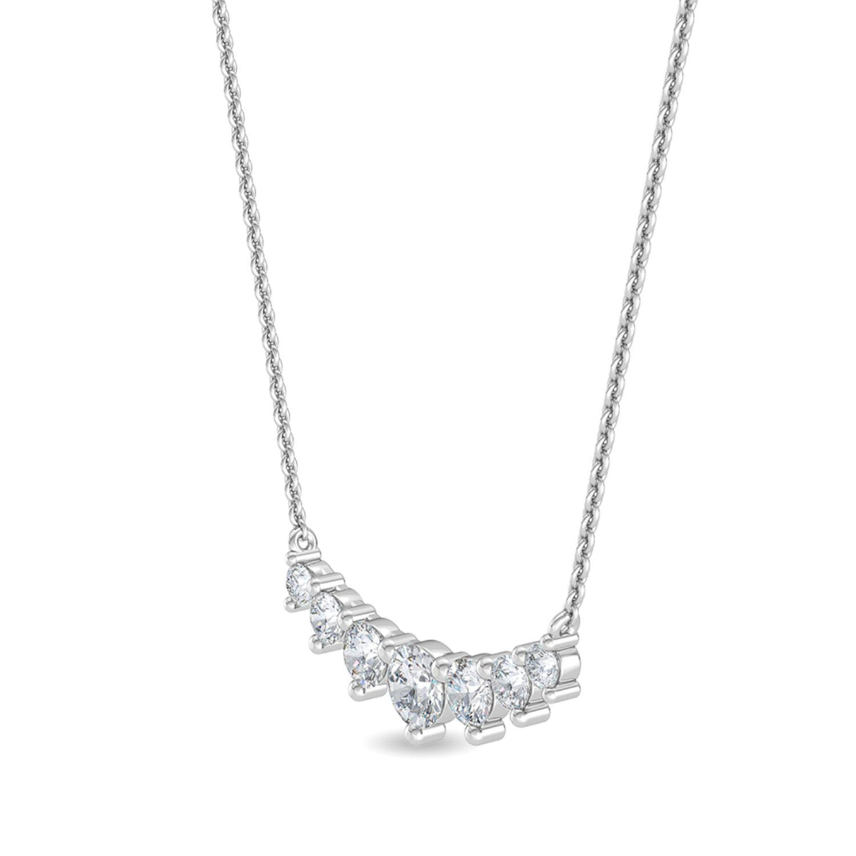 White Gold / Lab Grown Diamond Pendant
