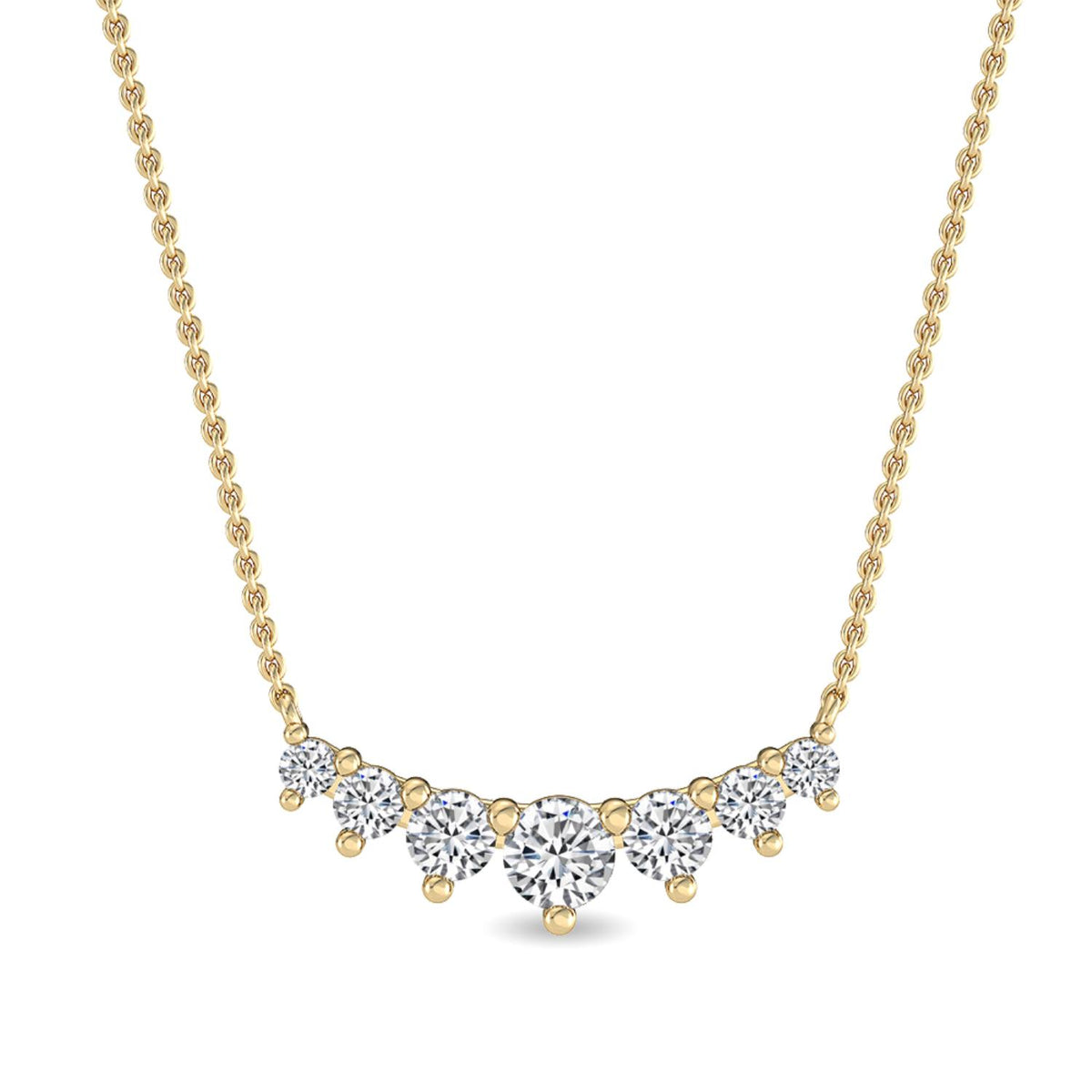 Yellow Gold / Lab Grown Diamond Pendant