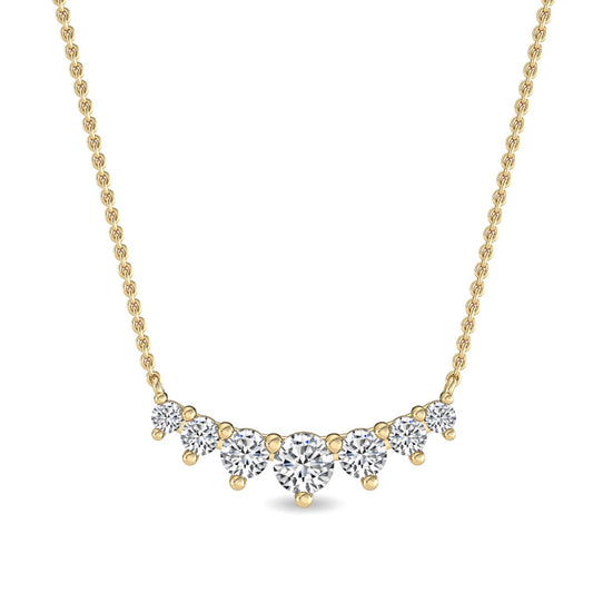 Yellow Gold / Lab Grown Diamond Pendant