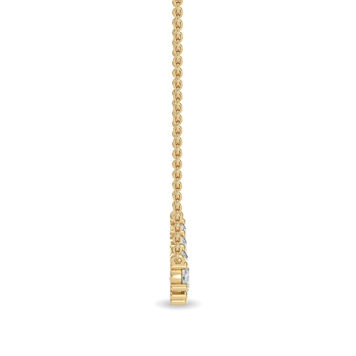 Yellow Gold / Lab Grown Diamond Pendant