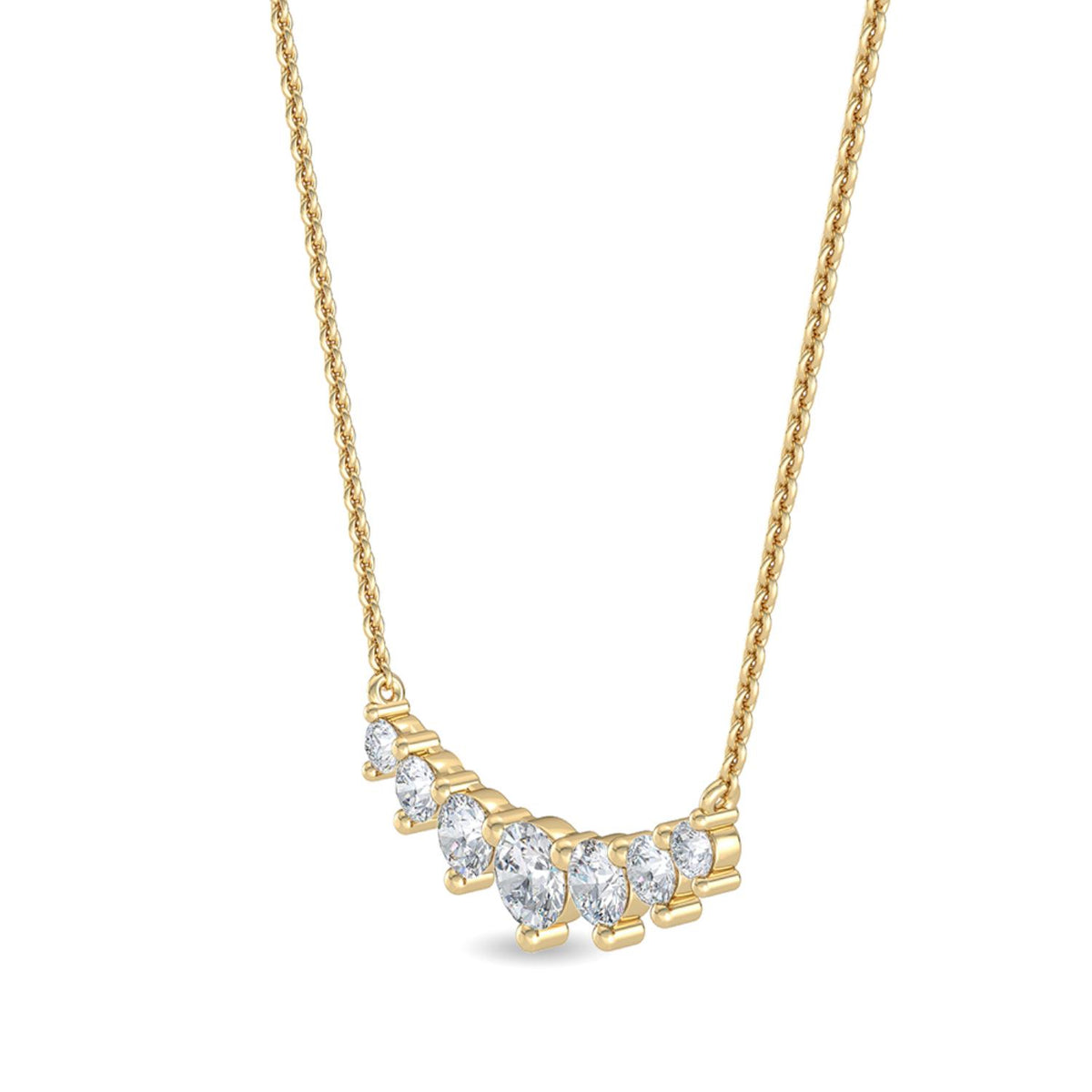 Yellow Gold / Lab Grown Diamond Pendant