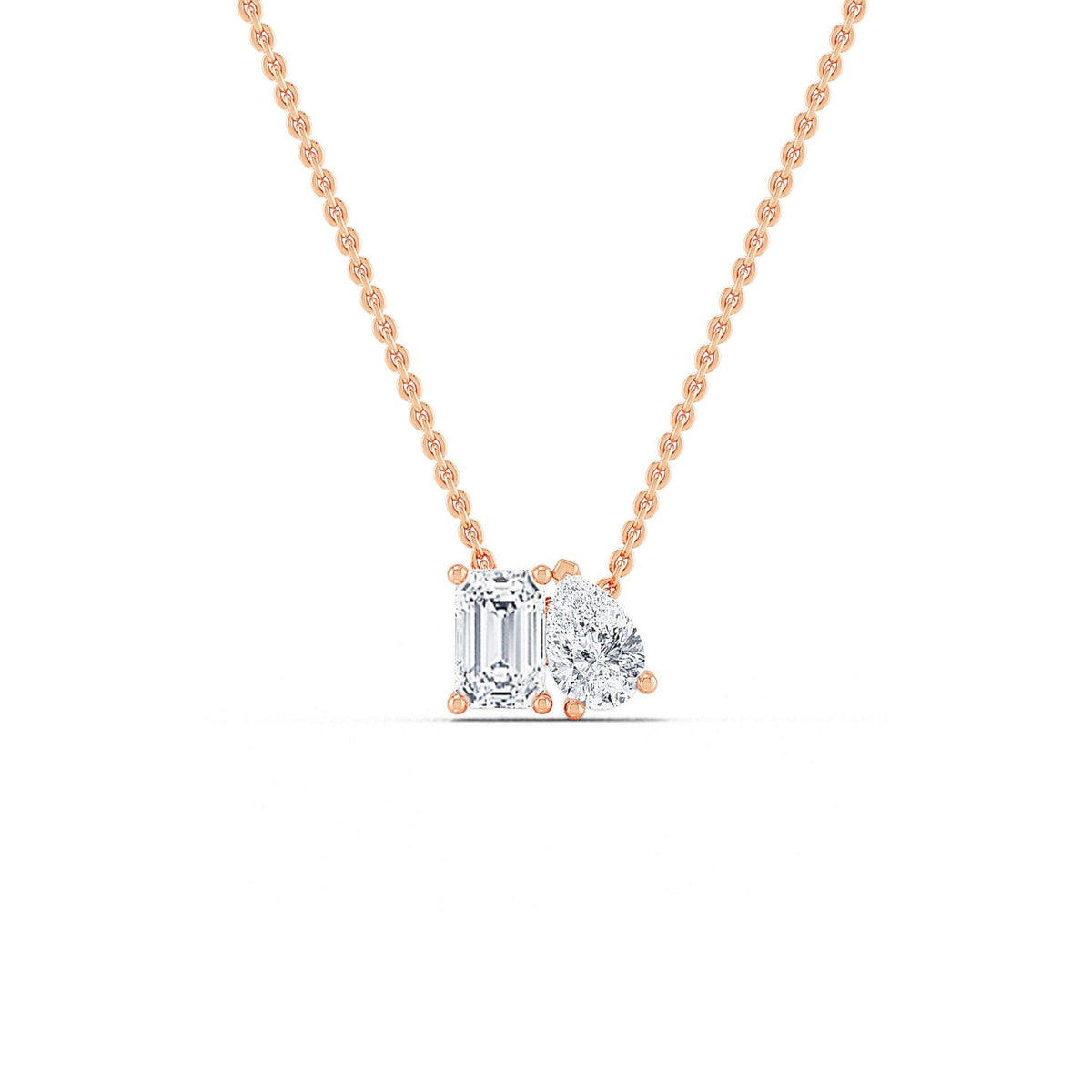 Rose Gold / 0.91ct Lab Grown Diamond Pendant