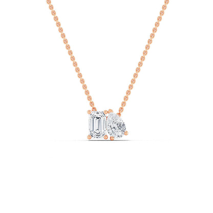 Rose Gold / 0.91ct Lab Grown Diamond Pendant