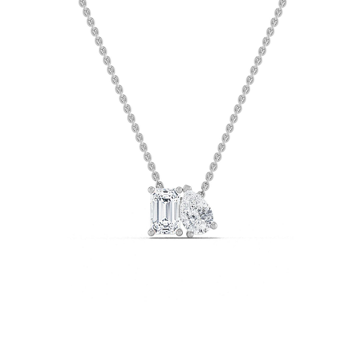 White Gold / 0.91ct Lab Grown Diamond Pendant