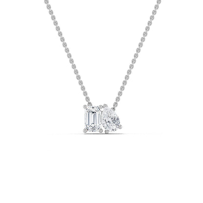 White Gold / 0.91ct Lab Grown Diamond Pendant