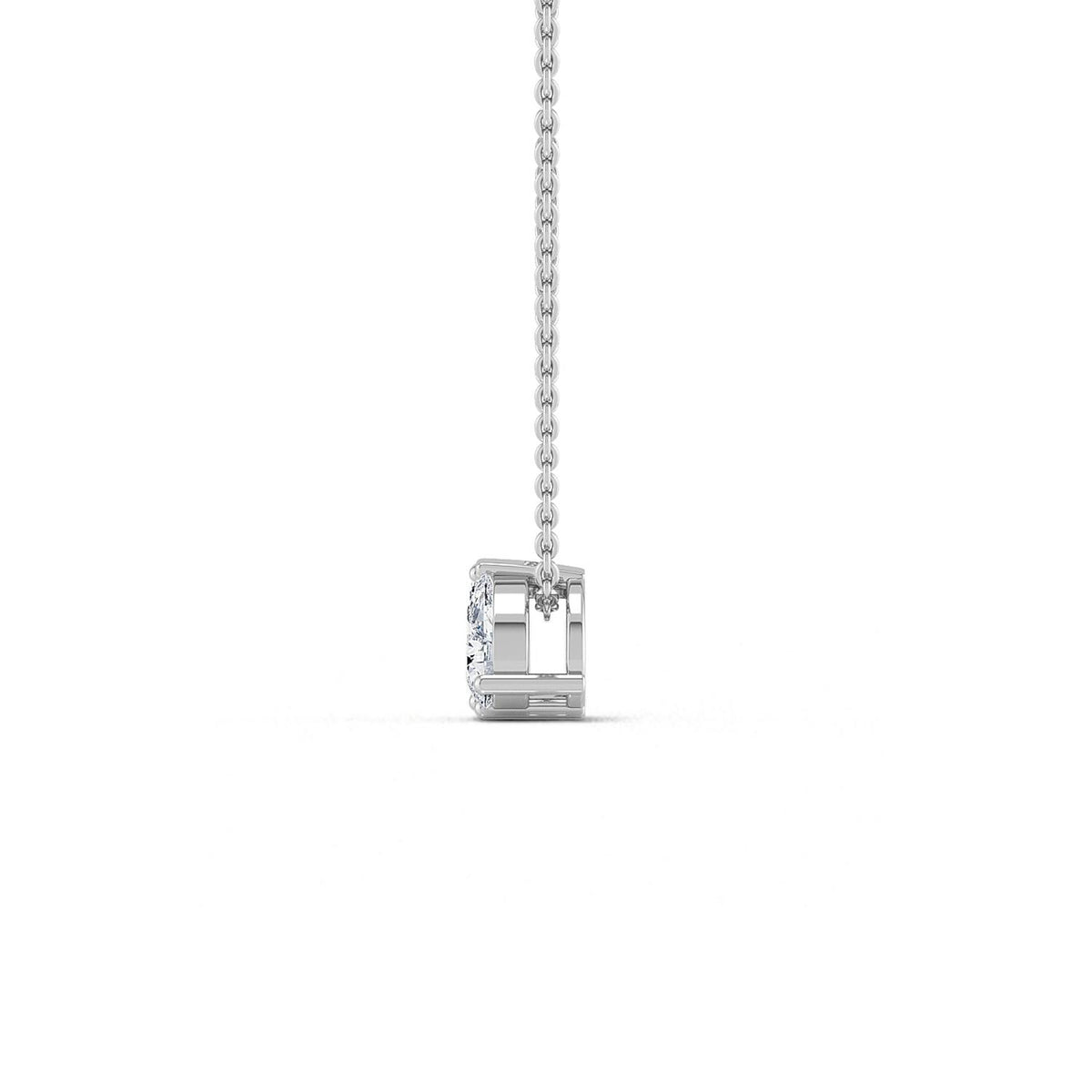 White Gold / 0.91ct Lab Grown Diamond Pendant