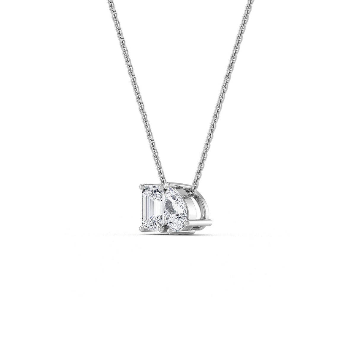White Gold / 0.91ct Lab Grown Diamond Pendant