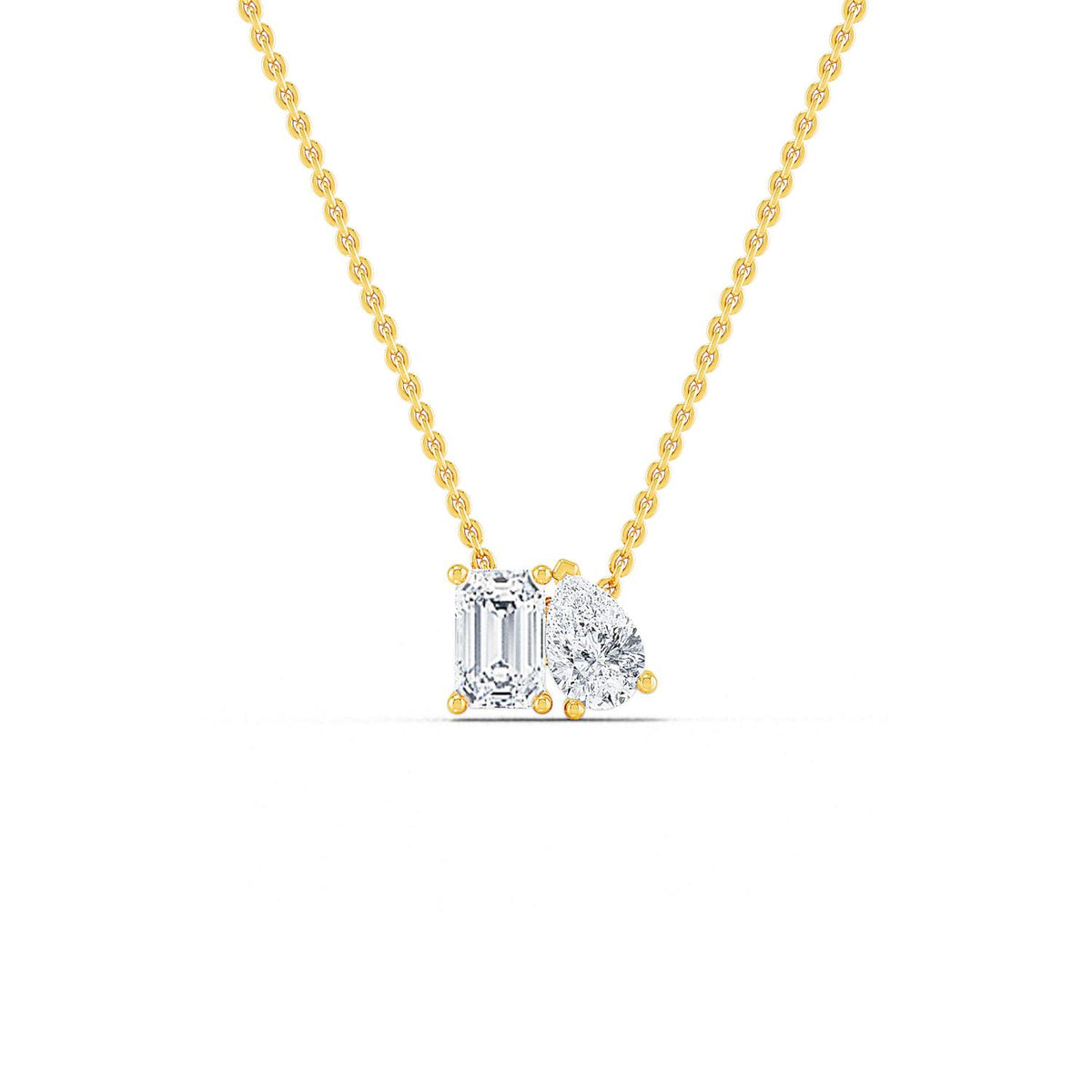 Yellow Gold / 0.91ct Lab Grown Diamond Pendant