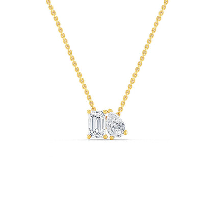 Yellow Gold / 0.91ct Lab Grown Diamond Pendant