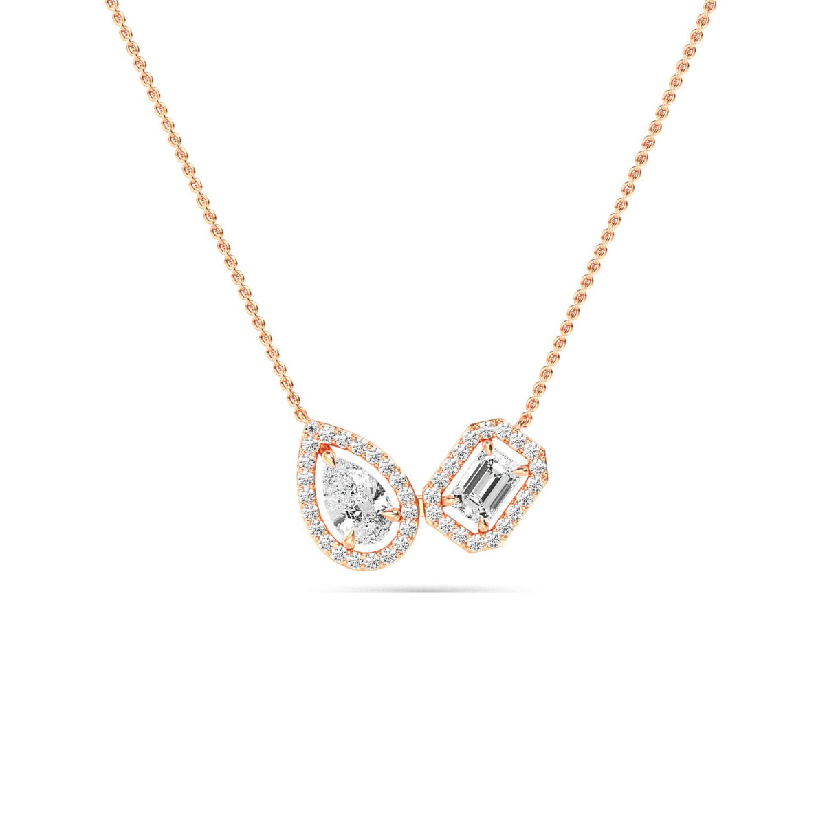 Rose Gold / 1.36ct Lab Grown Diamond Pendant