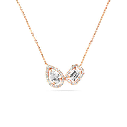 Rose Gold / 1.36ct Lab Grown Diamond Pendant