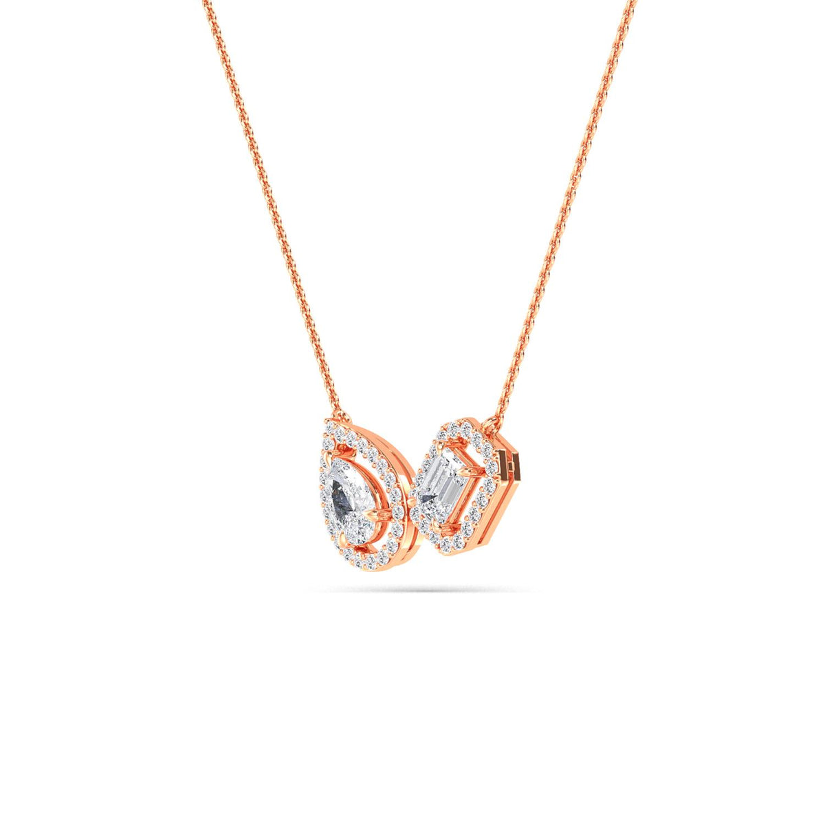 Rose Gold / 1.36ct Lab Grown Diamond Pendant