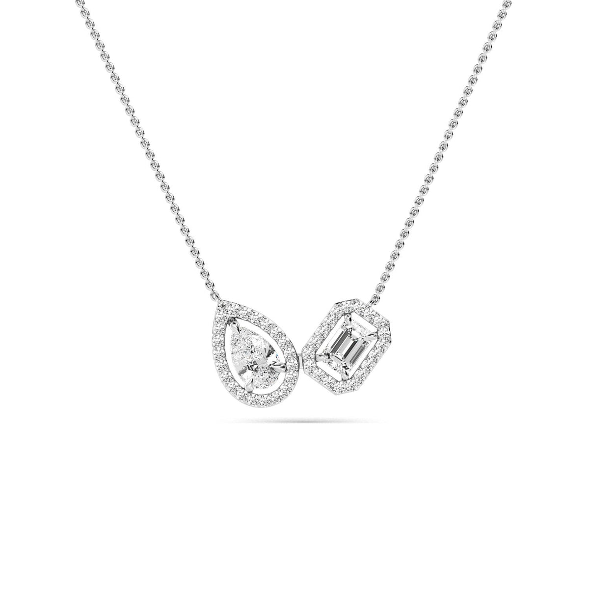 White Gold / 1.36ct Lab Grown Diamond Pendant