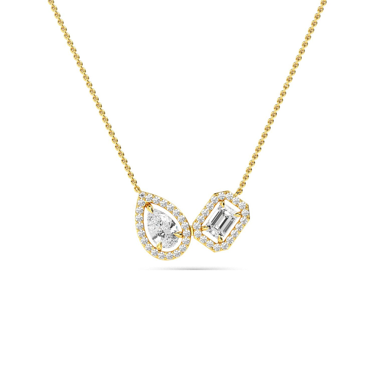 Yellow Gold / 1.36ct Lab Grown Diamond Pendant