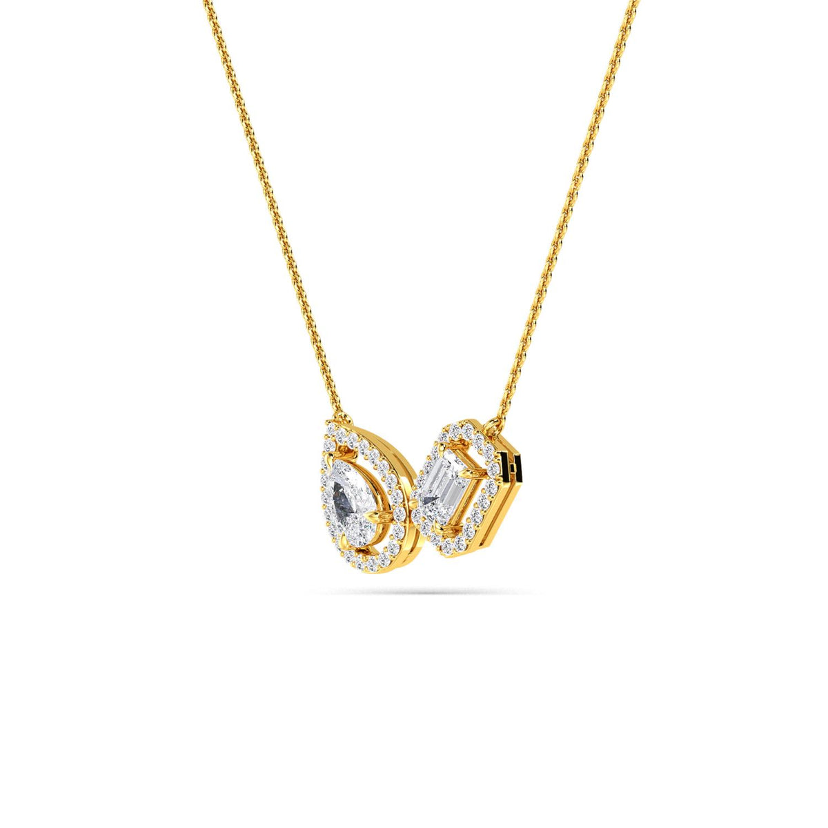 Yellow Gold / 1.36ct Lab Grown Diamond Pendant
