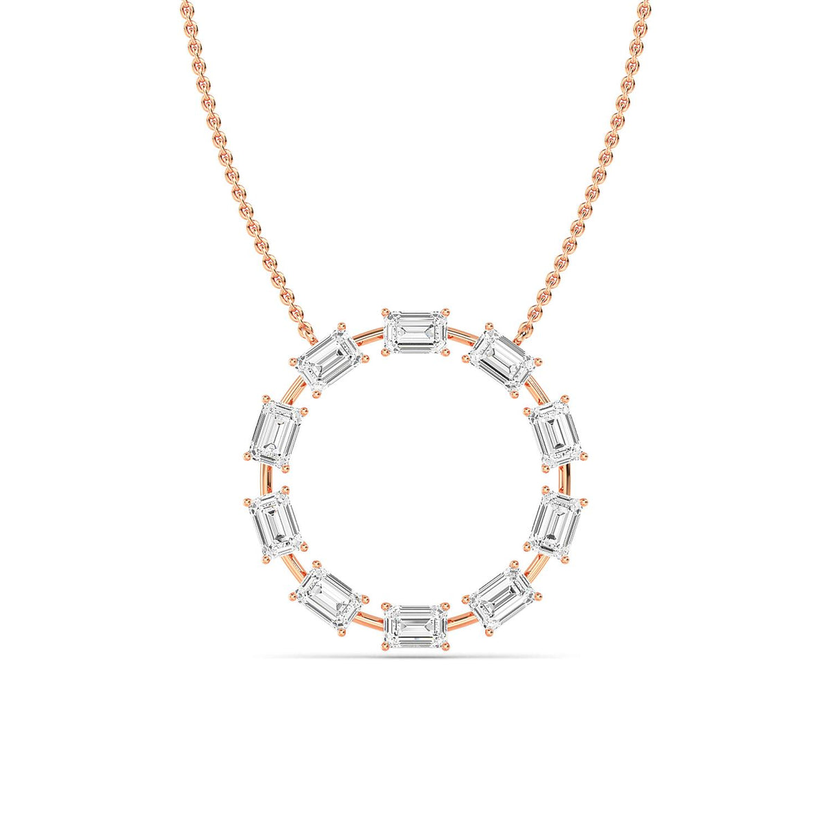 Rose Gold / 2.50ct Lab Grown Diamond Pendant