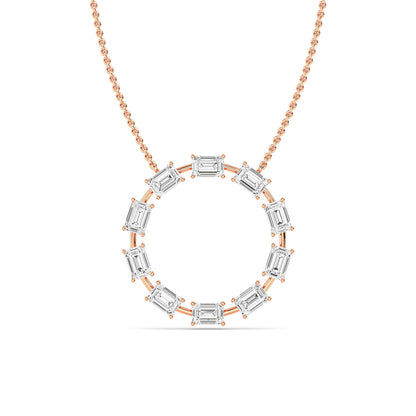 Rose Gold / 2.50ct Lab Grown Diamond Pendant