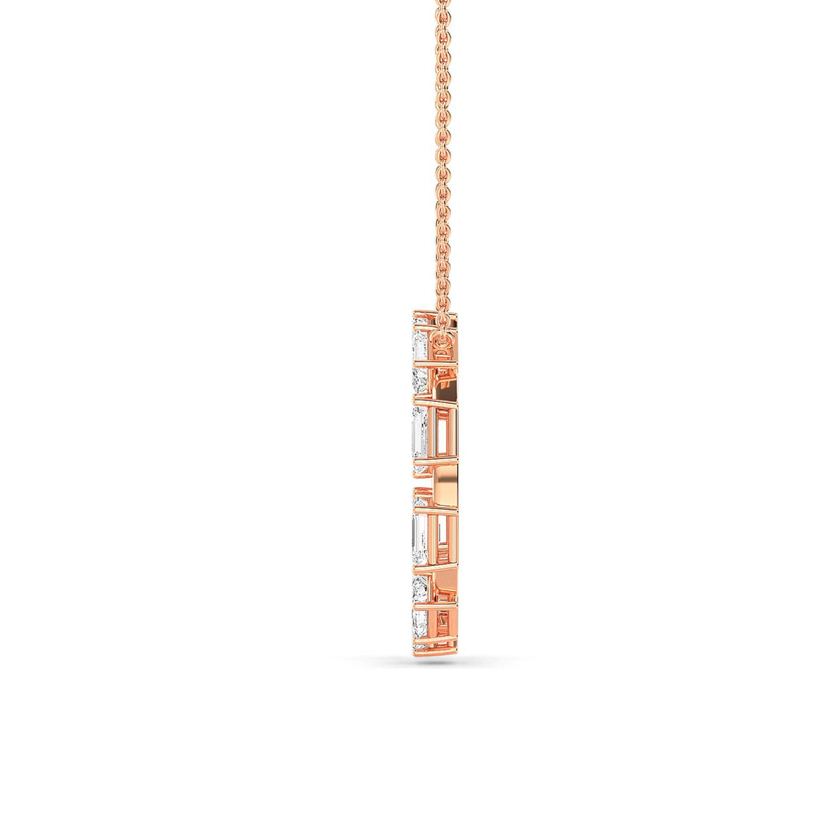 Rose Gold / 2.50ct Lab Grown Diamond Pendant