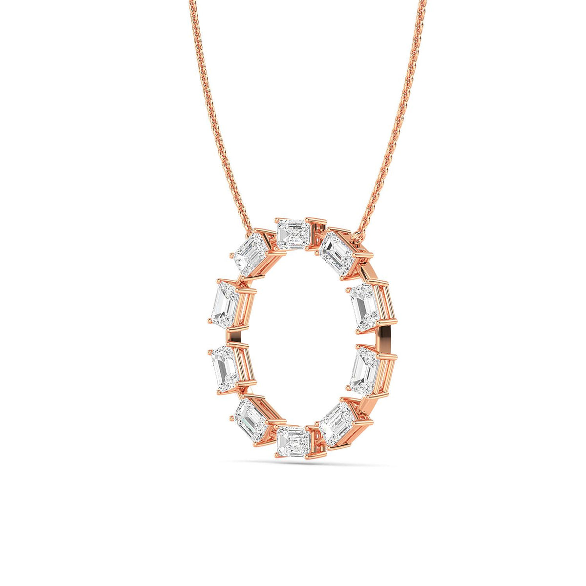Rose Gold / 2.50ct Lab Grown Diamond Pendant