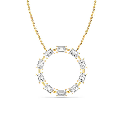 Yellow Gold / 2.50ct Lab Grown Diamond Pendant