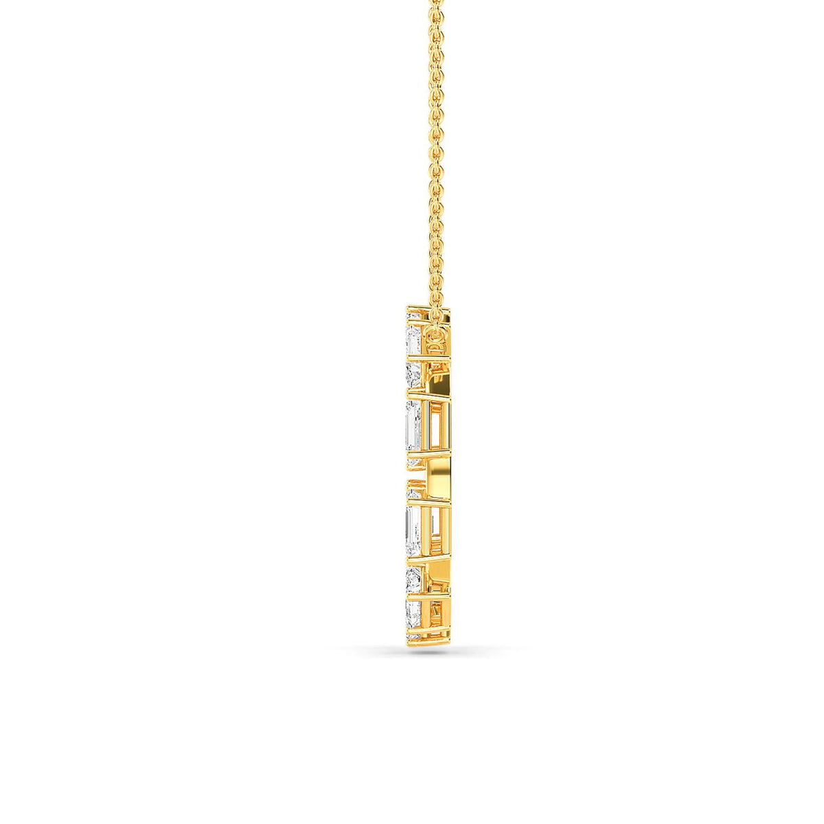 Yellow Gold / 2.50ct Lab Grown Diamond Pendant