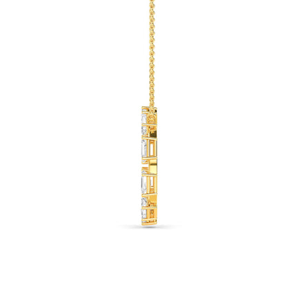 Yellow Gold / 2.50ct Lab Grown Diamond Pendant