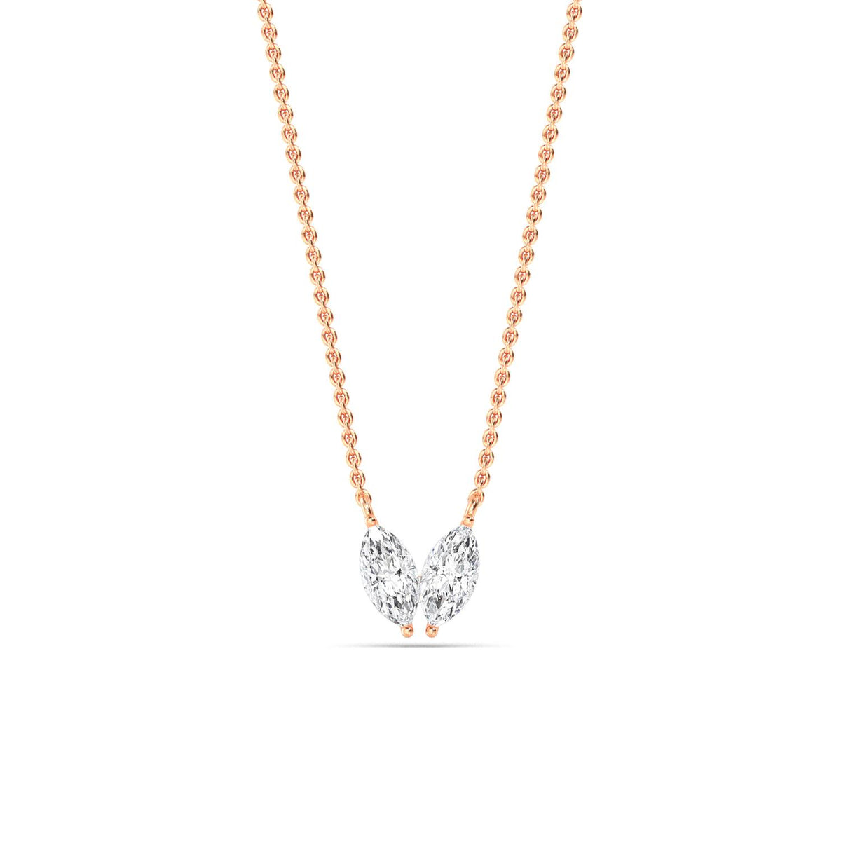 Rose Gold / 0.49ct Lab Grown Diamond Pendant