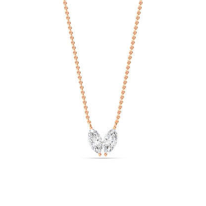 Rose Gold / 0.49ct Lab Grown Diamond Pendant