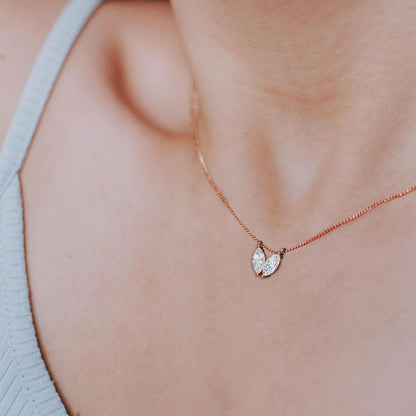 Rose Gold / 0.49ct Lab Grown Diamond Pendant