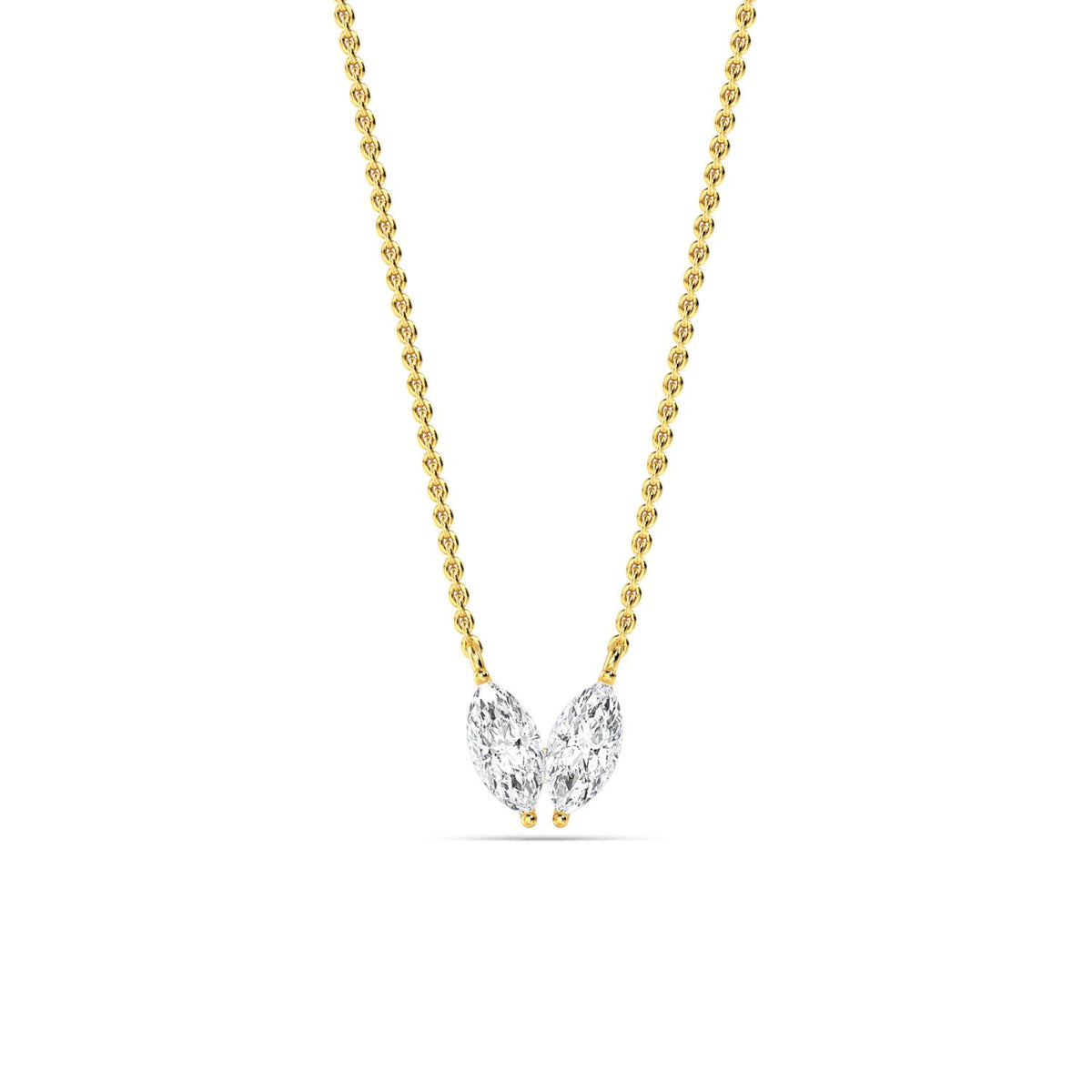 Yellow Gold / 0.49ct Lab Grown Diamond Pendant