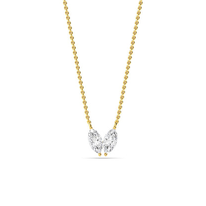 Yellow Gold / 0.49ct Lab Grown Diamond Pendant