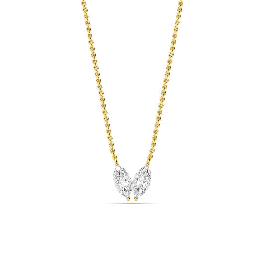 Yellow Gold / 0.49ct Lab Grown Diamond Pendant