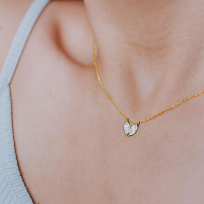 Yellow Gold / 0.49ct Lab Grown Diamond Pendant