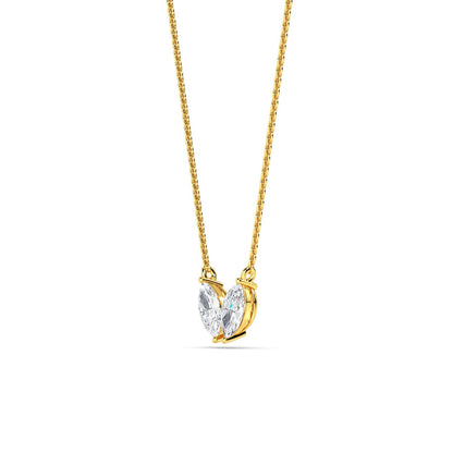 Yellow Gold / 0.49ct Lab Grown Diamond Pendant