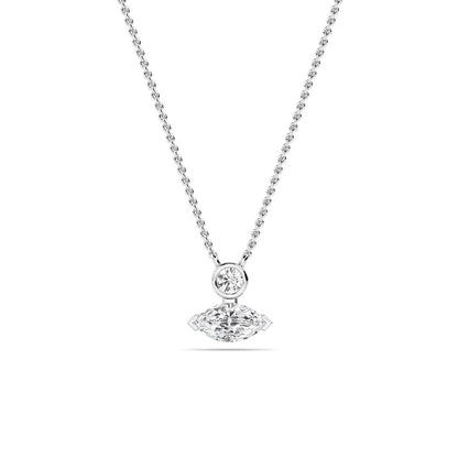 White Gold / 0.61ct Lab Grown Diamond Pendant