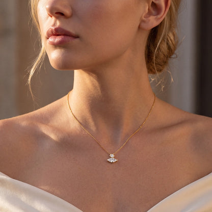 Yellow Gold / 0.61ct Lab Grown Diamond Pendant