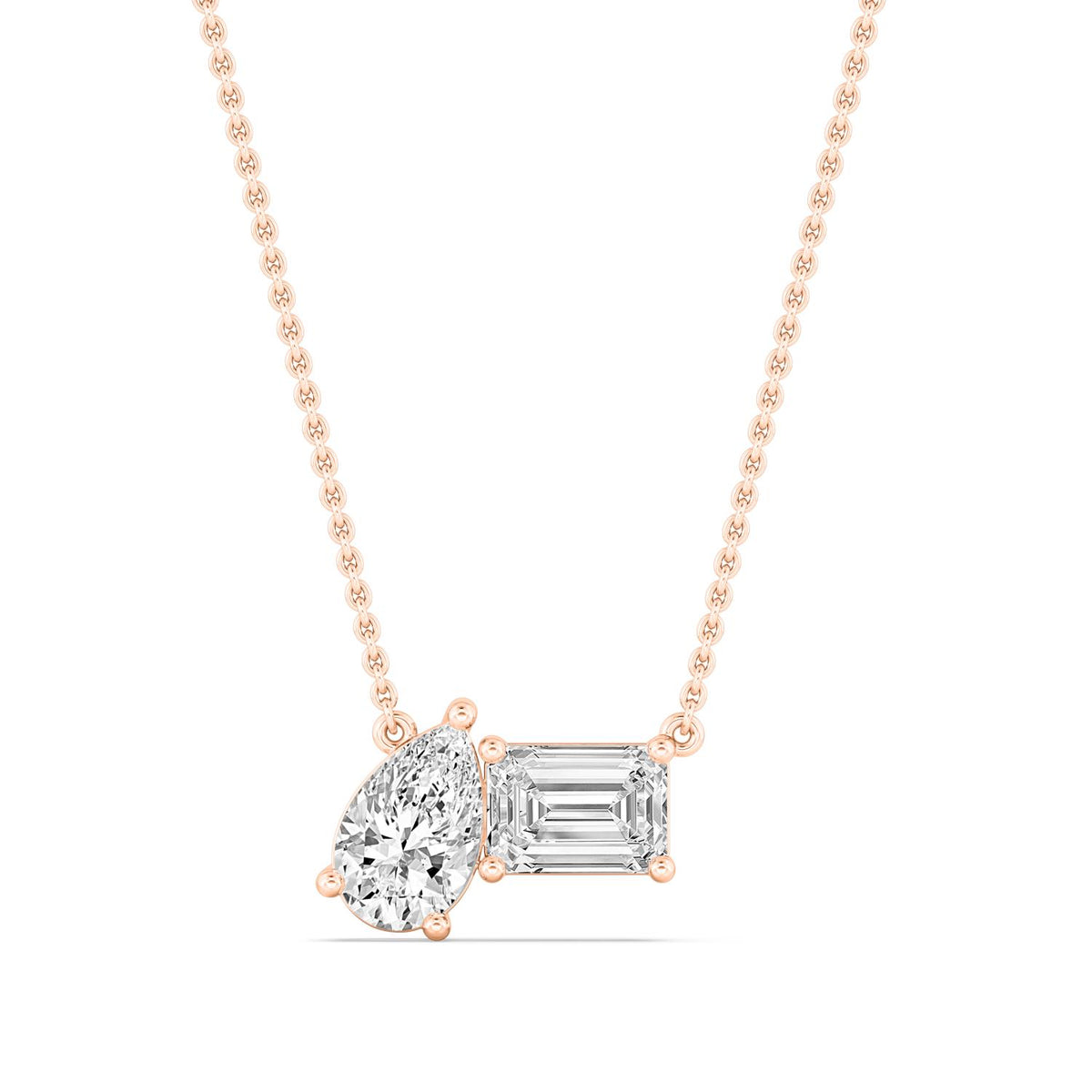 Rose Gold / 1.00ct Lab Grown Diamond Pendant