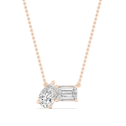 Rose Gold / 1.00ct Lab Grown Diamond Pendant