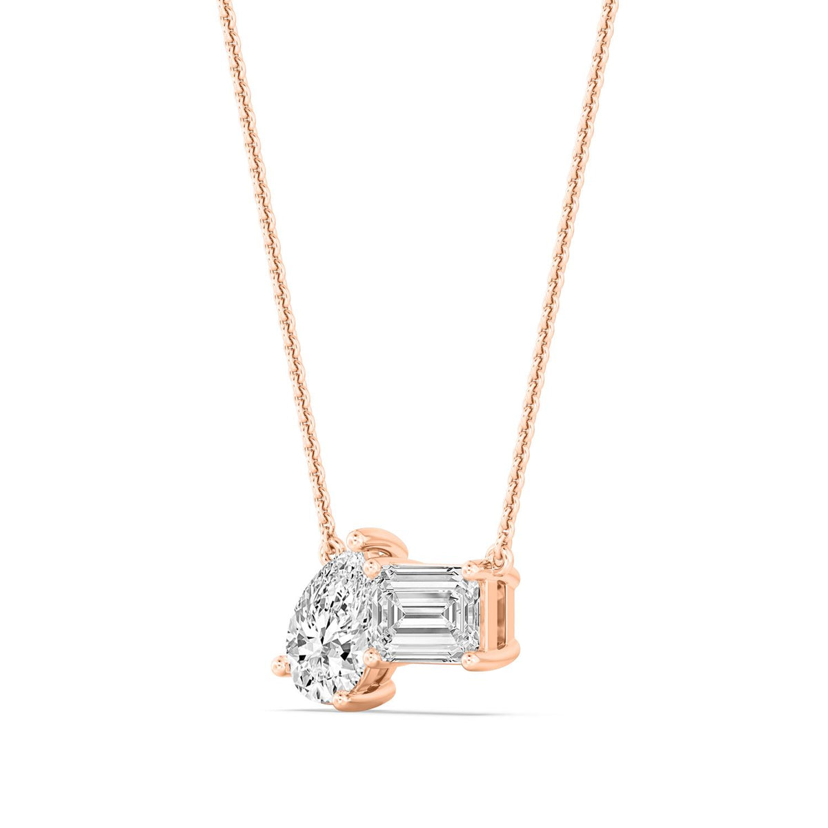 Rose Gold / 1.00ct Lab Grown Diamond Pendant